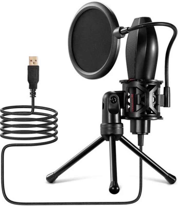 كوازار 2 ريدراجون - للبث والألعاب – USB – قاعدة ثلاثية قابلة للتعديل – تشغيل مباشر بدون تعريف - GM200 مايكروفون