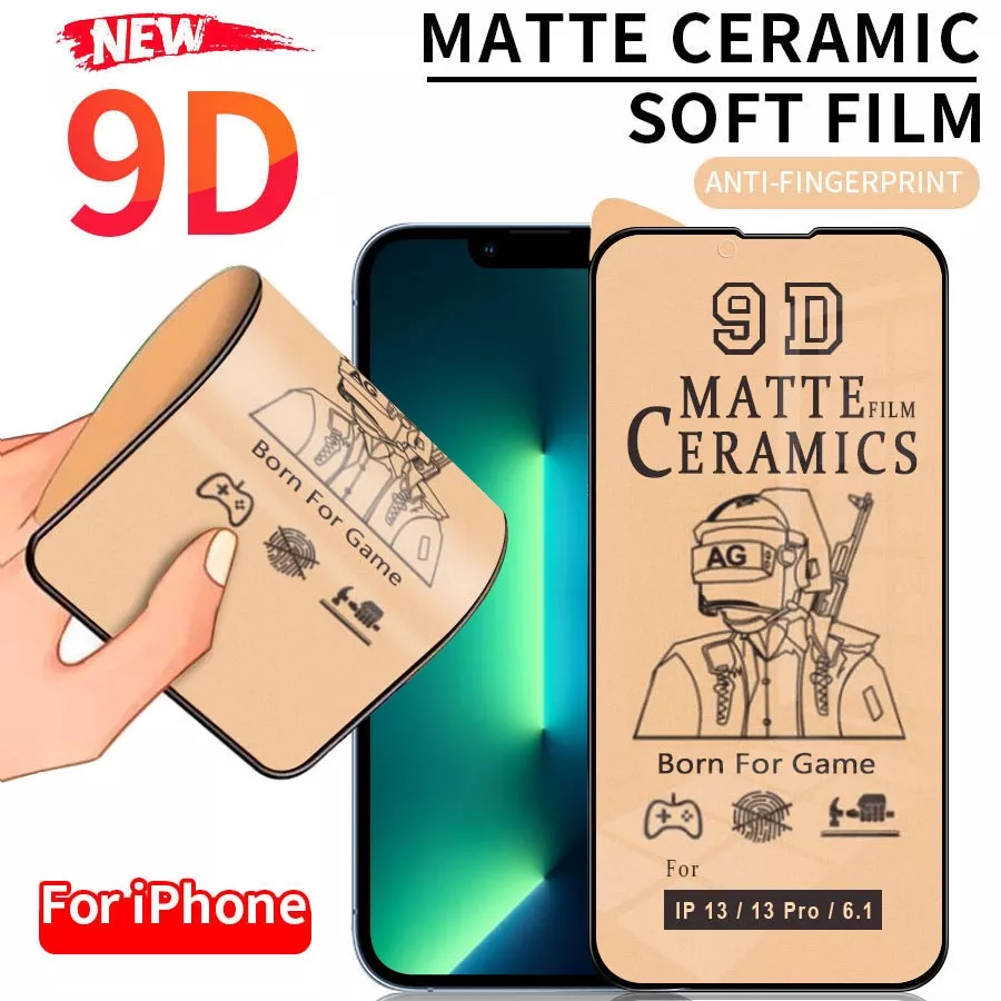 9D ceramic matte screen protection against fingerprints and breakage