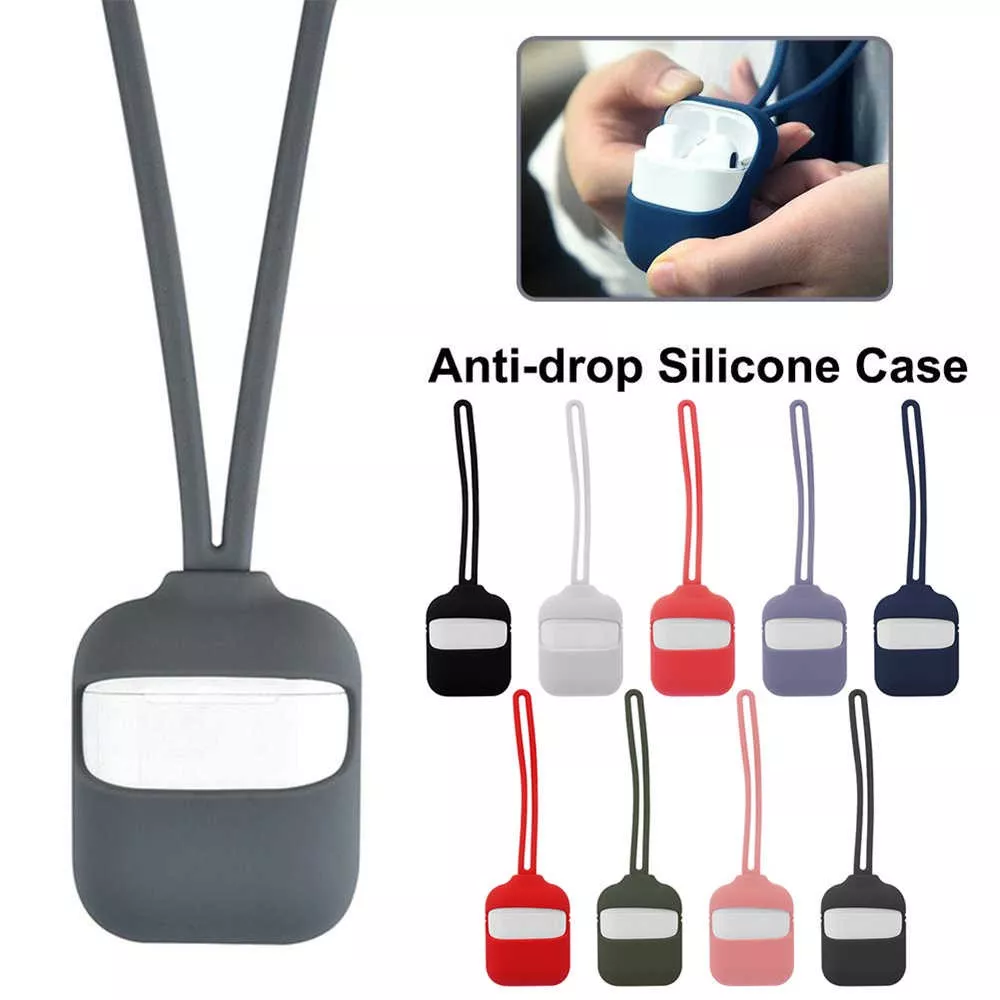 Silicone AirPods cover with pendant