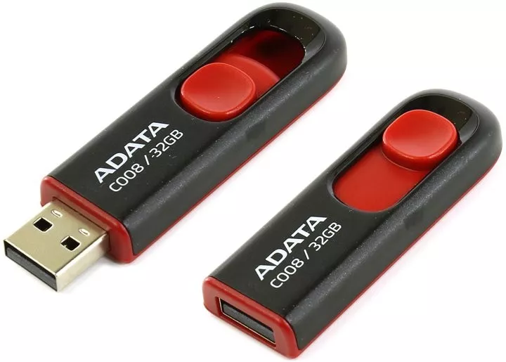 ADATA UV128 32GB USB 3.0 Retractable Capless Flash Drive, Blue (AUV128-32G-RBE)