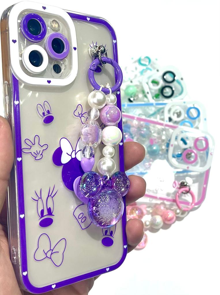 iPhone cover, Minnie Mouse graphics, with a medal