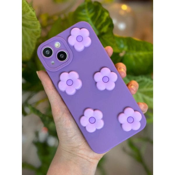 Flower Decor Anti-Fall Phone Case