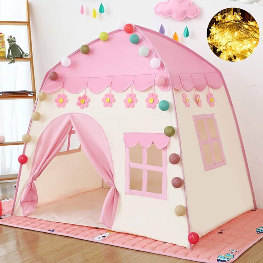 Princes Castle play tent for children large, made of Oxford cloth, for indoor and outdoor, portable