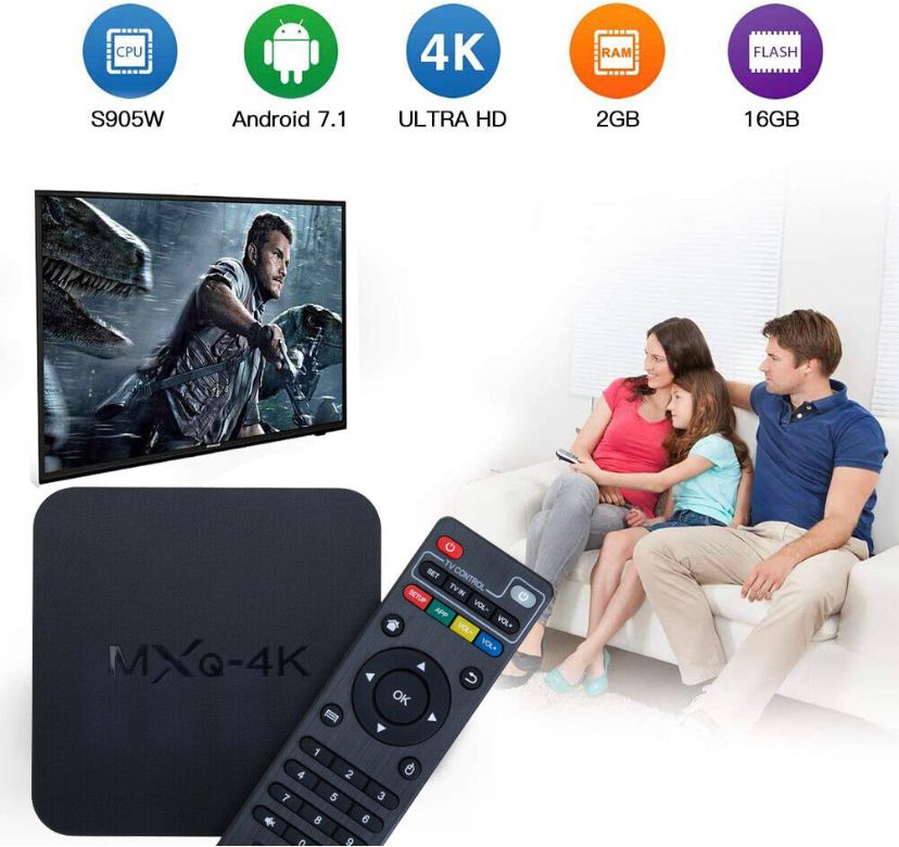 OTT TV BOX 4X CPU/4X GPU Android 