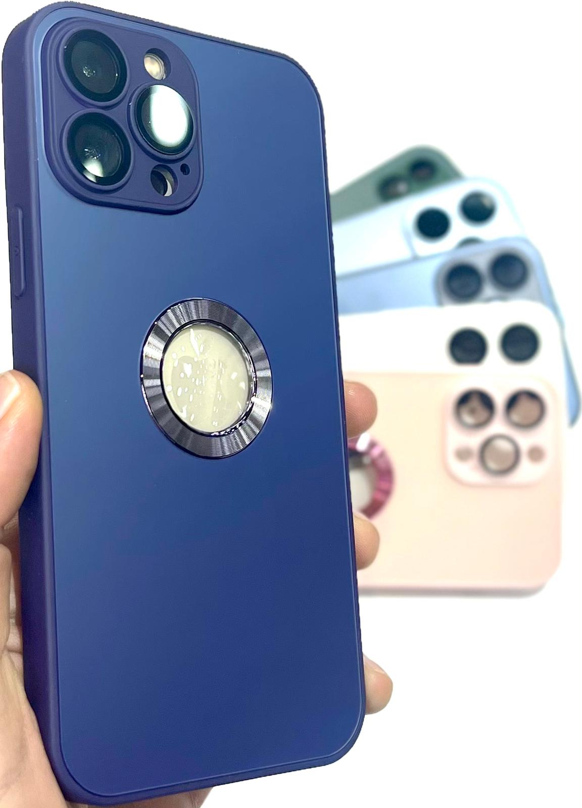 Aluminum mobile cover to display the luxurious logo, with a camera cover