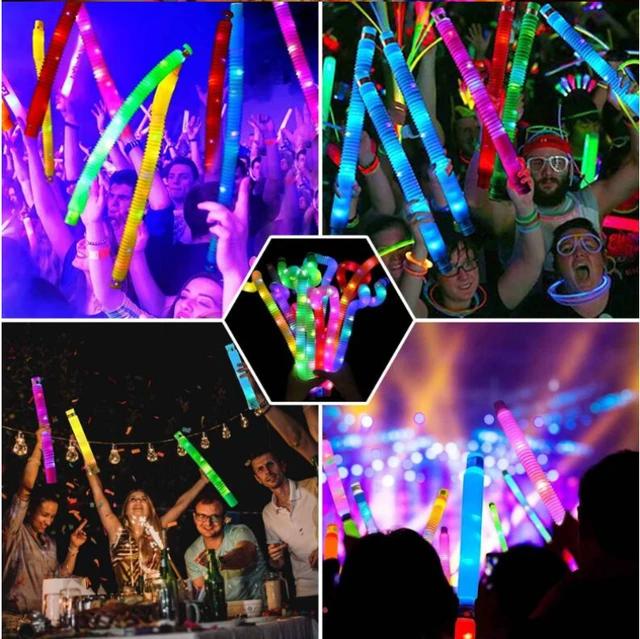 Bracelets Necklaces Neon Colorful Luminous Tubes 6pcs/lot Light Glow Sticks Party Supplies