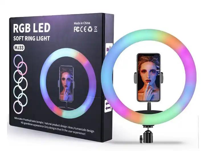  RGB Ring Light Beauty Video Studio Photo selfie led ring flash light With Tripod Stand Remote Controller