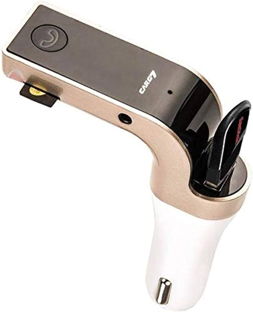 Carg 7 Bluetooth Car Charger 2.5A with Turbo Charging/LED Screen/FM Transmitter/Supports Memory card