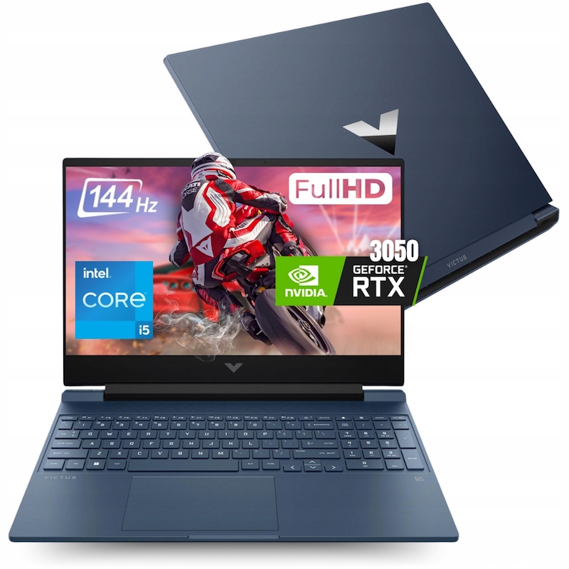 HP VICTUS – كرت RTX 3050 6G - معالج i5-13420H - رام 16 - ذاكرة 512GB - شاشة 15.6 - لابتوب