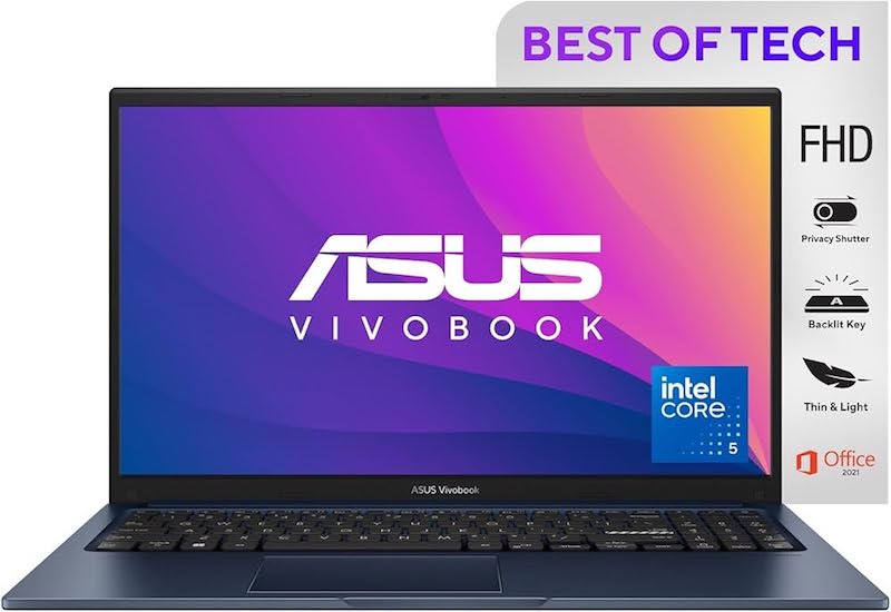 ASUS X1504V – معالج Intel Core i5-120U - ذاكرة 16 جيجا - تخزين 512 جيجا SSD - شاشة 15.6 بوصة FHD - لابتوب