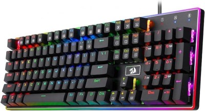 راتري ريدراجون - جيمنج ميكانيكيال كيبورد K595 - بإضاءة RGB – مفاتيح Black – ماكرو قابلة للبرمجة – أداء احترافي للألعاب