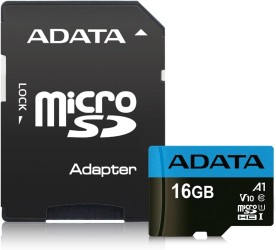 بطاقة ADATA Premier Micro SD سعة 16 جيجا بايت مع محول SD ، UHS-I الفئة 10 مع أداء تطبيق A1