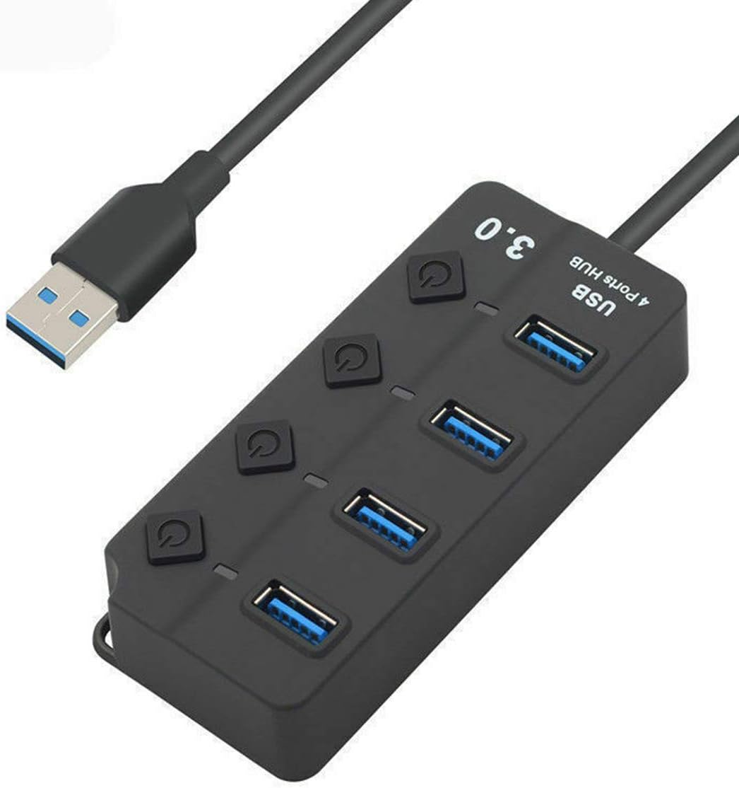 موزع USB 3.0 موزع يو اس بي 4 منافذ 5 جيجابت في الثانية USB فائق السرعة 30 سم موديل  303