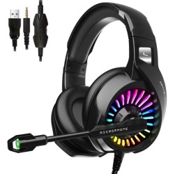 سماعة راس جيمنج RGB R3000 للالعاب صوت ستيريو 
