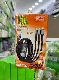 GFUZ 3-in-1 100W Fast Charging Cable (CA-164)
