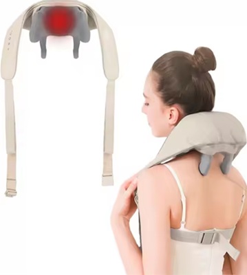 Shoulder and upper back massage to relax muscles and promote comfort.
