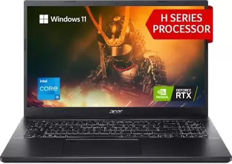 Acer Aspire 7 - كرت GeForce RTX 2050 - معالج i5-12450H - رام 8 - ذاكرة 512 - شاشة 15.6 - لابتوب