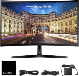 سامسونج C24F390  - شاشة 24 بوصة منحنية LC24F390FHUXEN