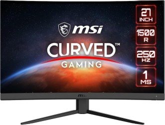 MSI Optix G27C4X مقاس 27 بوصة - دقة FHD - معدل تحديث 250 هرتز - زمن استجابة 1 مللي ثانية - شاشة جيمنج منحنية