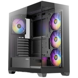 Antec CX300 ARGB – كيس ميد تاور بإضاءة ARGB – أسود - يدعم ATX / mATX / ITX - كيس كمبيوتر