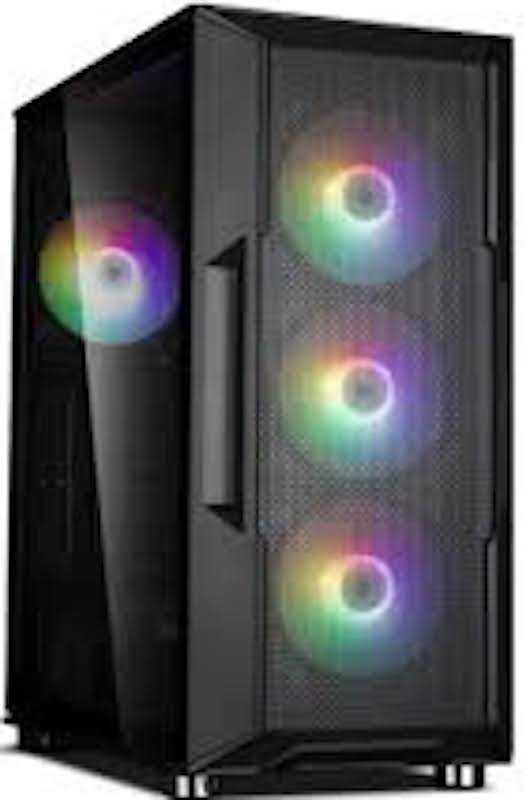 G.TIGER PCS01 – كيس اقتصادي بتصميم مدمج يدعم mATX / Mini-ITX – لون أسود - كيس كمبيوتر