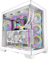 ANTEC C8 ARGB – أبيض – Mid Tower بإضاءة ARGB وواجهة Mesh – يدعم ATX / mATX / Mini-ITX - كيس كومبيوتر
