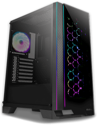 ANTEC NX600 – كيس Mid Tower بإضاءة RGB وواجهة Mesh وزجاج جانبي – يدعم ATX / mATX / Mini-ITX -كيس كومبيوتر 