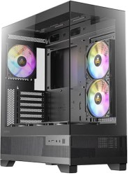 Antec CX700 RGB Elite – كيس Mid Tower بإضاءة RGB، واجهة Mesh، وزجاج جانبي – يدعم ATX / mATX / Mini-ITX - كيس كومبيوتر