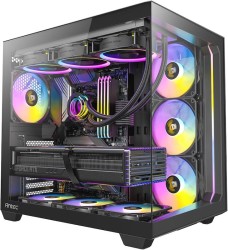 Antec C5 ARGB – أسود – Mid Tower بإضاءة ARGB وواجهة Mesh – يدعم ATX / mATX / Mini-ITX - كيس كومبيوتر