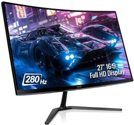 CMS CARVED 27-inch - 280Hz Refresh Rate - High Resolution and Ultra-High-Definition Display - Curved Monitor