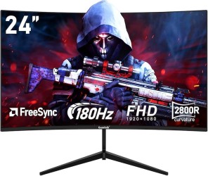 CMS Curved 24-inch Monitor - 180Hz Refresh Rate - Curved Design - High Resolution and Smooth Performance - Screen