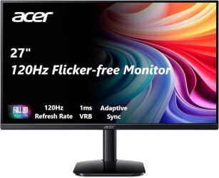 Acer KA272 GObi 27-inch FHD Monitor - IPS Panel - 120Hz Refresh Rate - 1ms Response Time - FreeSync Support - LED Monitor - Screen