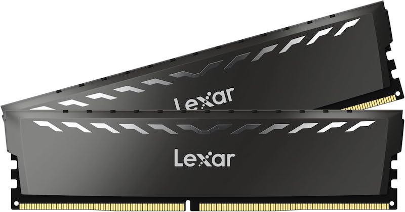 Lexar THOR DDR4 16GB (2×8GB) – تردد 3200MHz – XMP – تبريد معدني – Dual Channel – أداء ألعاب احترافي وثبات عالي - رام