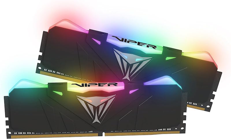 Patriot Viper RGB DDR4 16GB – تردد 3200MHz – إضاءة قابلة للتخصيص – أداء احترافي وتجميعات RGB مميزة - رام