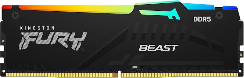 Kingston FURY Beast DDR5 16GB – تردد 5600MHz – CL40 – لون أسود – أداء احترافي وتجميعات متقدمة - رام
