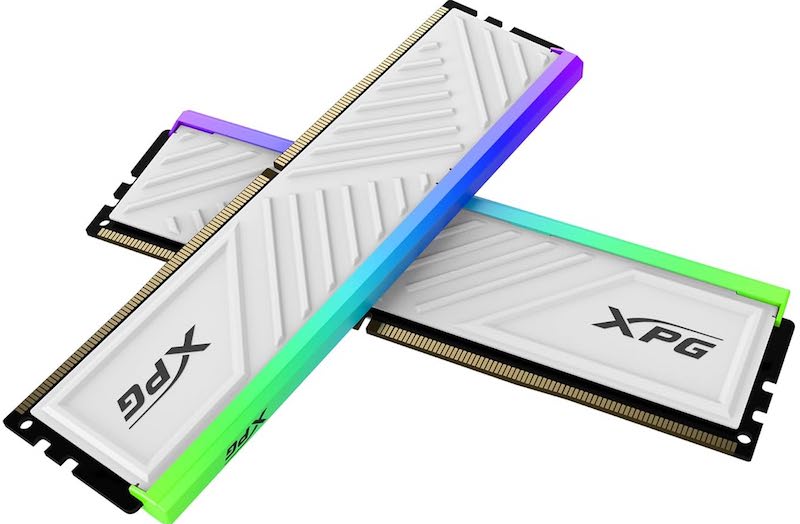 A-DATA XPG D35G DDR4 8GB – تردد 3600MHz – إصدار أبيض – تصميم منخفض الارتفاع وأداء ألعاب متطور - رام