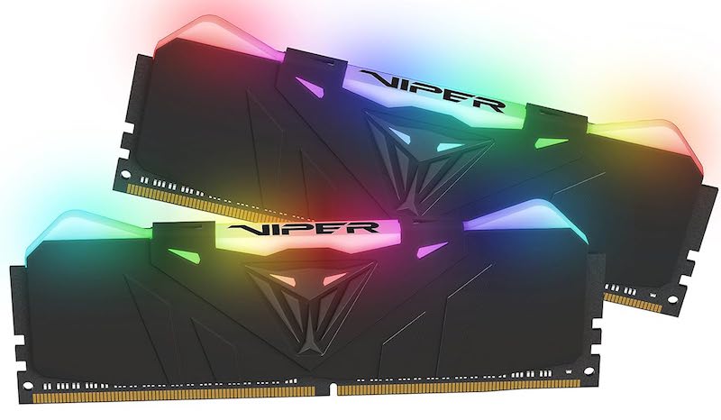 Patriot Viper RGB DDR4 8GB – تردد 3600MHz – أداء فائق مع إضاءة RGB قابلة للتخصيص - رام