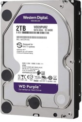 WD Purple 2TB 3.5” – سرعة 5400RPM – كاش 64MB – مخصص لأنظمة المراقبة – ضمان 3 سنوات - قرص تخزين