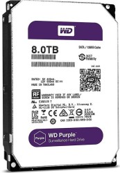 WD Purple 8TB 3.5” – سرعة 7200RPM – كاش 64MB – مخصص لكاميرات المراقبة – قرص تخزين