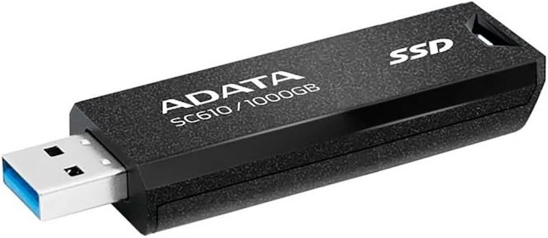 ADATA SC610 SSD بسعة 1 تيرابايت – USB 3.2 Gen2 Type-C – أداء عالي وسرعة نقل ممتازة - فلاشة تخزين خارجي