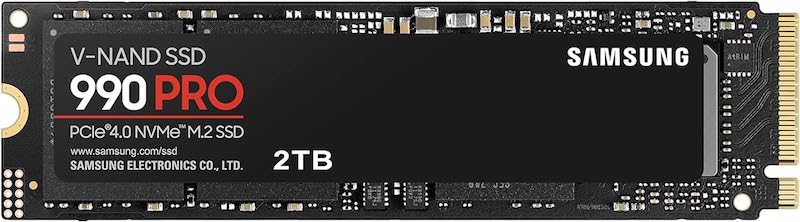SSD Samsung 990 PRO بسعة 2 تيرابايت – NVMe M.2 PCIe Gen4 – سرعة قراءة 7450MB/s – أداء احترافي للألعاب والمونتاج - قرص تخزين