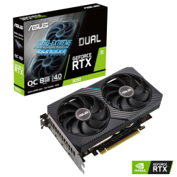 ASUS Dual RTX 3050 6GB GDDR6 – أداء ألعاب 1080p – DLSS 3 – Ray Tracing – تبريد ثنائي - كرت شاشة