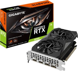  Gigabyte RTX 3050 Windforce 2 OC V2 – ذاكرة 6GB GDDR6 – DLSS 3 – Ray Tracing – تبريد مزدوج – نسخة محدثة - كرت شاشة