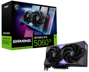Gigabyte RTX 5060 Ti Gaming OC – ذاكرة 16GB GDDR7 – DLSS 3.5 – Ray Tracing – تبريد WindForce ثلاثي – كسر سرعة مصنع - كرت شاشة 
