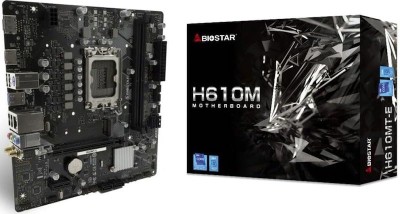 Biostar H610M – مقبس LGA 1700 – دعم معالجات Intel الجيل 12 و13 – DDR4 – Micro-ATX – أداء مستقر وبسعر منافس - مذربورد