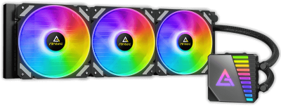 Antec Symphony 360 ARGB – تبريد سائل للمعالج 360mm – ثلاث مراوح ARGB – أداء احترافي وتصميم فخم – متوافق مع Intel وAMD - مبرد مائي 