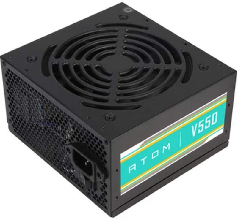 ANTEC ATOM 550W – باور سبلاي 550 واط – أداء ثابت وحماية متعددة – تبريد هادئ وتصميم موثوق – دعم كامل لتجميعات Intel وAMD - باور سبلاي