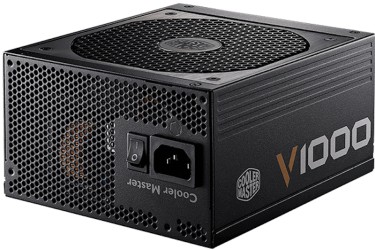 Cooler Master V1000 – مزود طاقة 1000 واط – باور سبلاي Modular – شهادة 80 Plus Gold – تبريد هادئ وكفاءة عالية للأجهزة الاحترافية - باور سبلاي